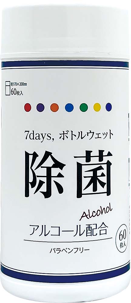 7days,ボトルウェット 除菌アルコール　60